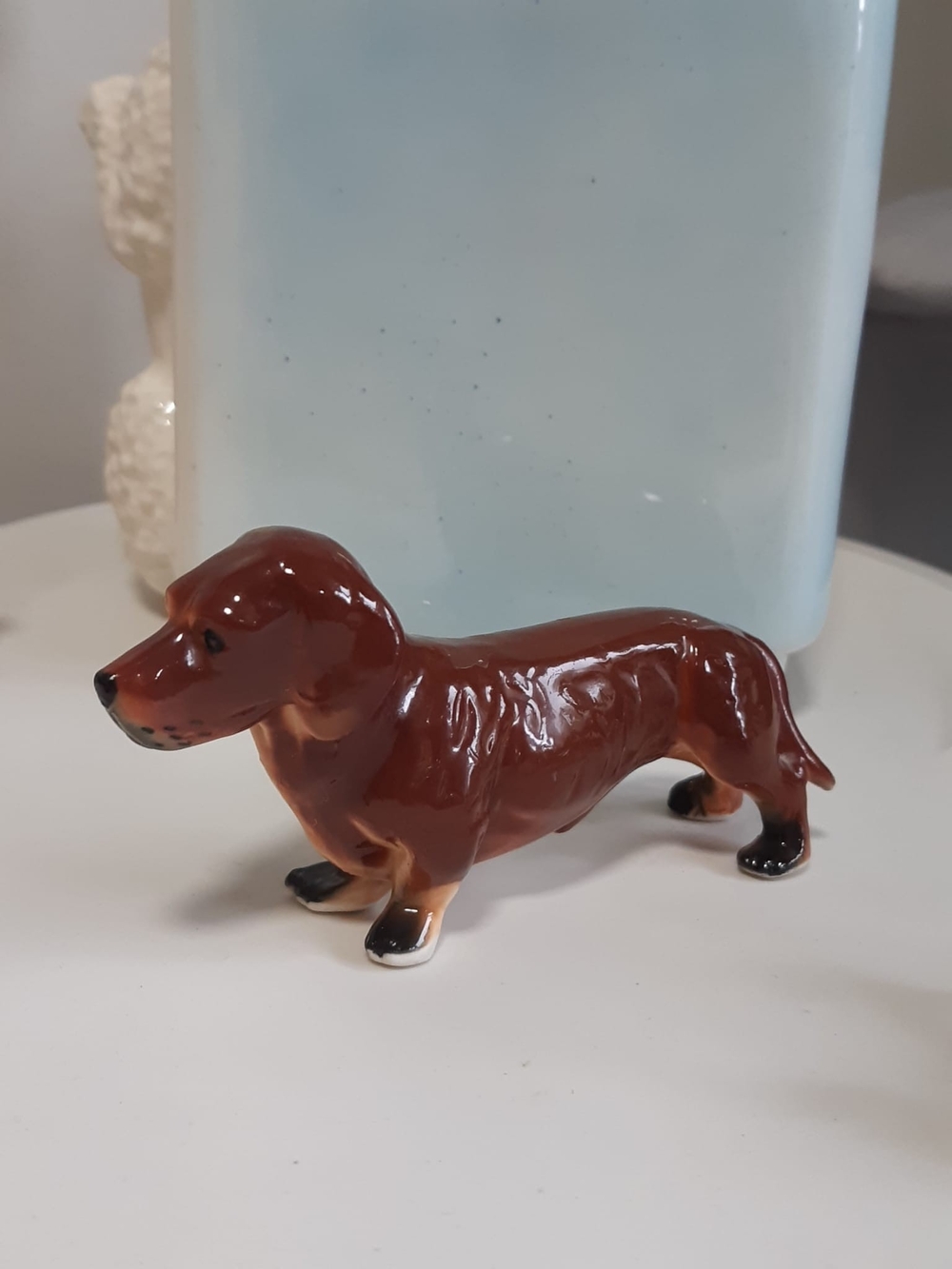 Brown Dachshund Ceramic Figurine - Pets Dog Decor - Picture 7 of 7